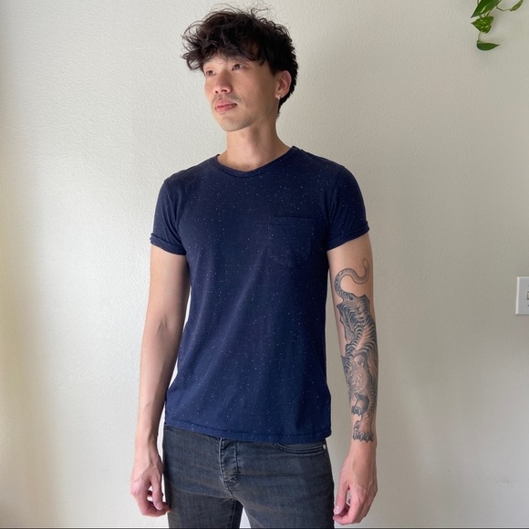 Divided Other - H&M Divided Speckled Navy Shirt